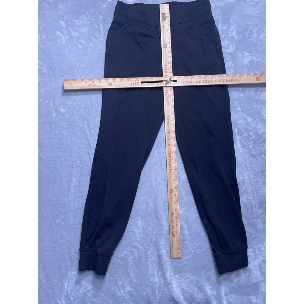 Lululemon Womens 8 Black Joggers Track Pants Tapered Drawstring Gym Workout - Picture 3 of 9